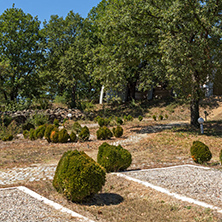 SAMUEL FORTRESS, BULGARIA- SEPTEMBER 6, 2017: Fortress of Bulgarian Tsar Samuel near village of Kliuch, Blagoevgrad region, Bulgaria